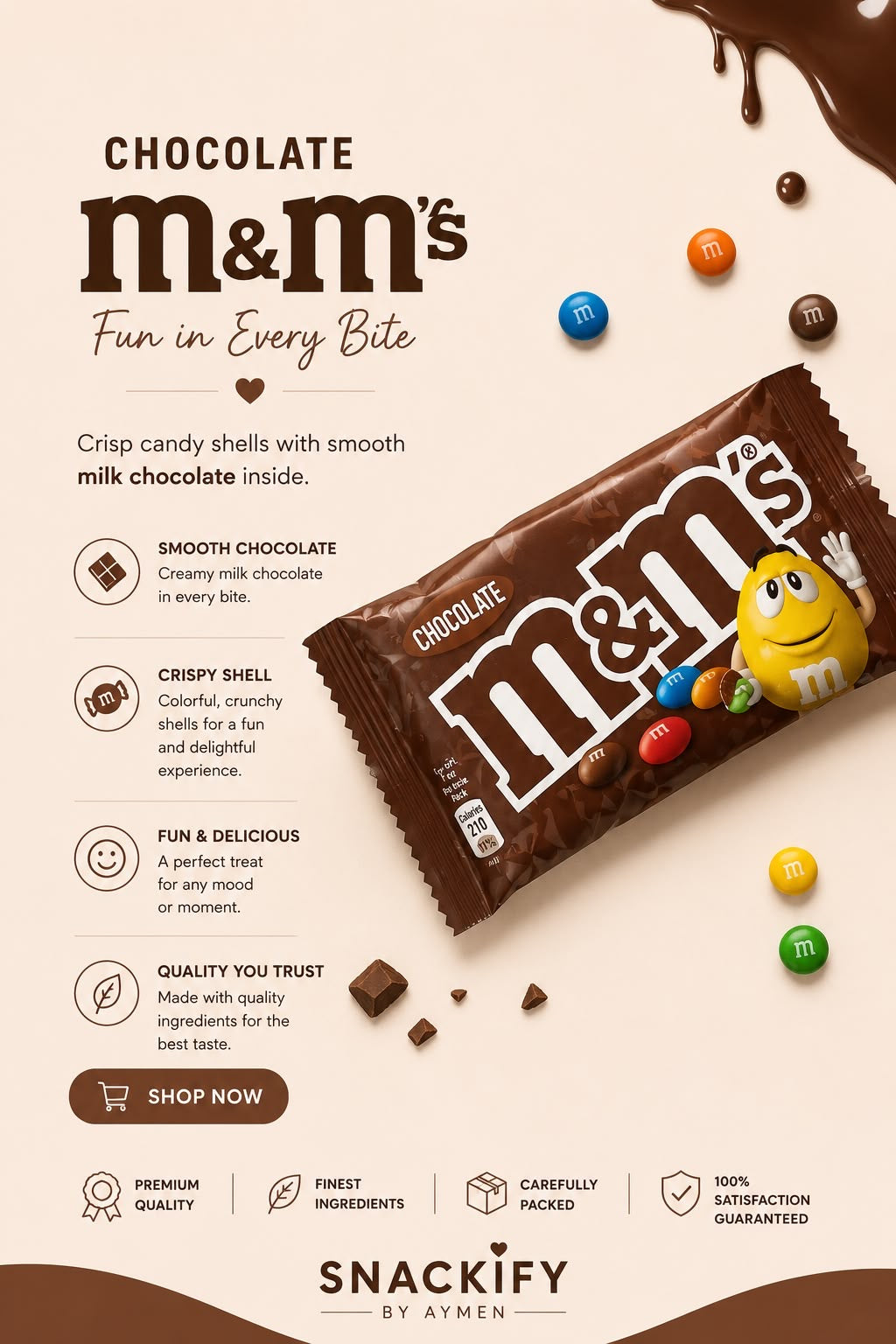 M & Ms - Chocolate