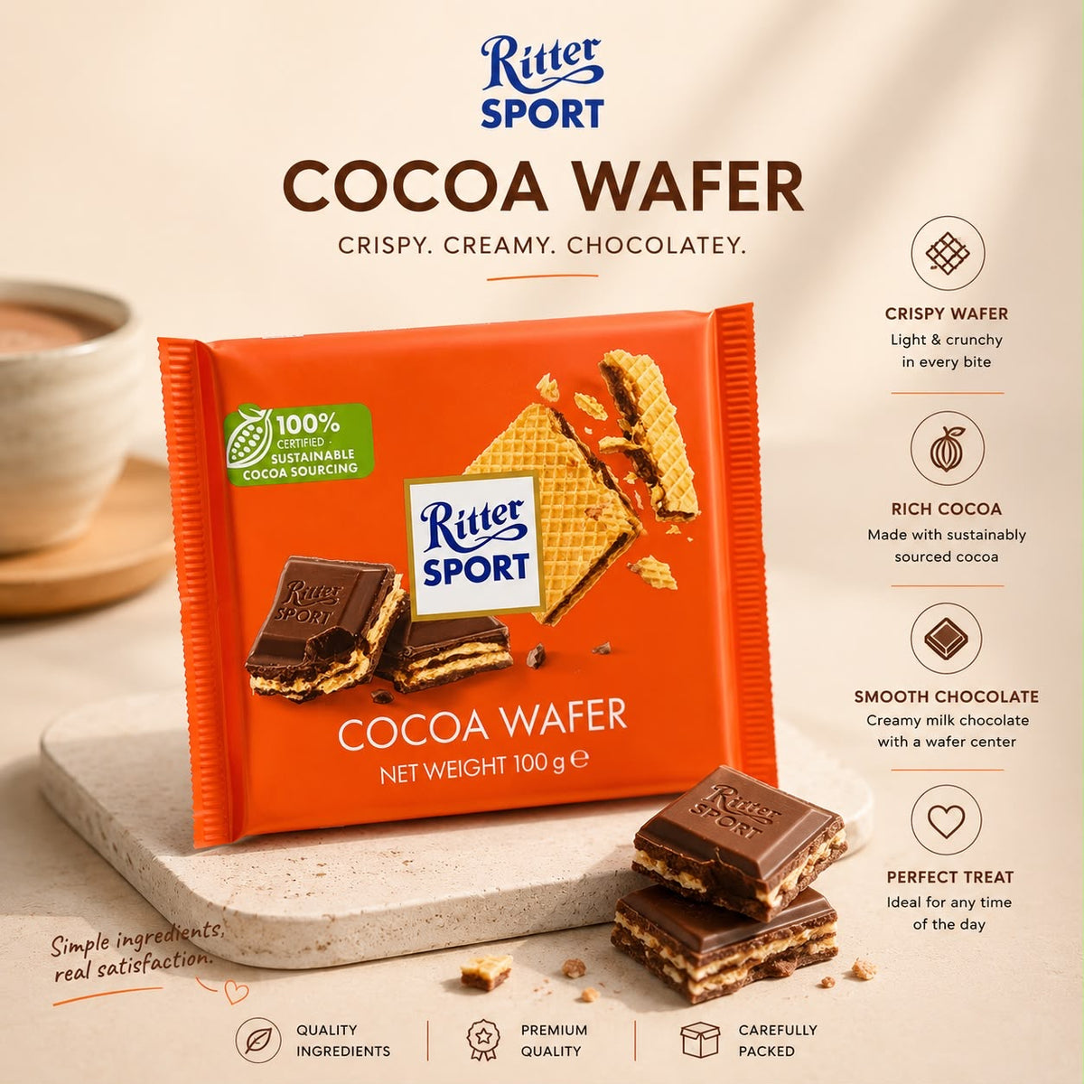 Ritter Sport - Cocoa Wafer